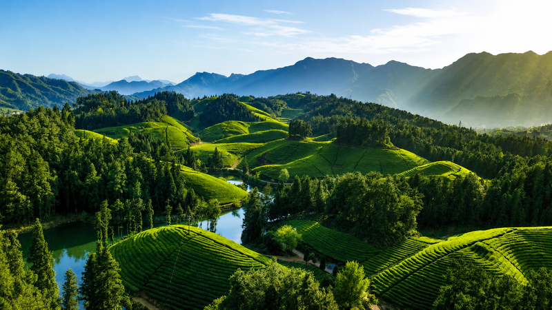 Enshi Tea Garden Scenery