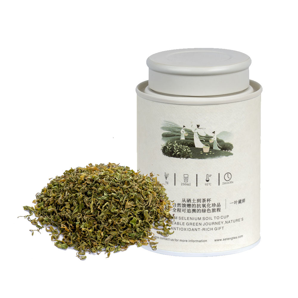 Xianfeng Nai Bai Cha (Green Tea) 50g Can Hand-Rolled
