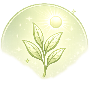 Limited spring harvest icon for Baiye No. 1 white-leaf green tea with a short seasonal picking window.