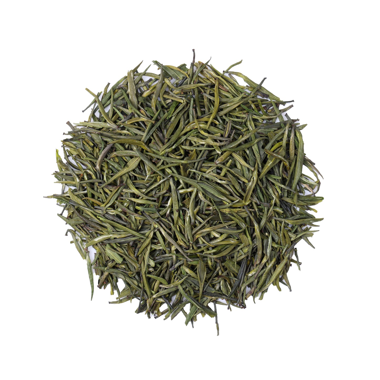 Premium Enshi Gongya Green Tea from Hubei, China, featuring delicate tea buds and slender loose leaves with a fresh green color and elegant appearance