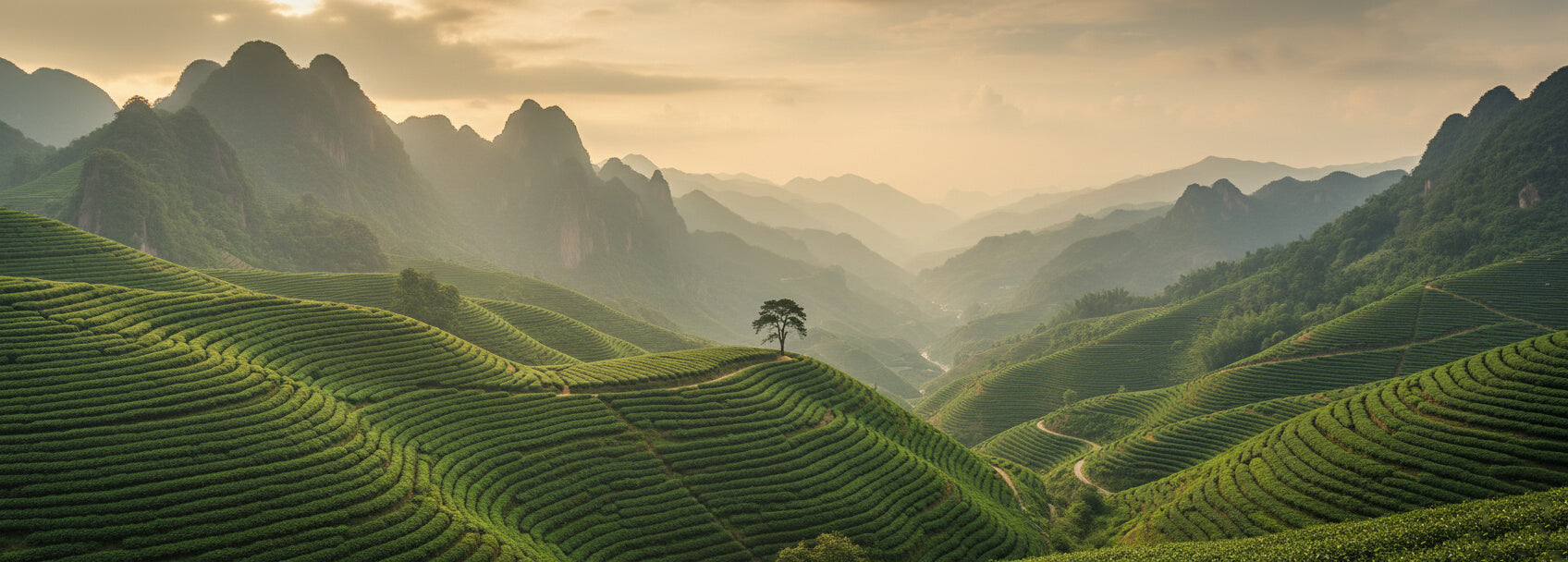 premium Chinese tea origin scenery