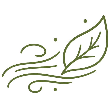 Refreshing tea icon representing a clean and light herbal tea experience