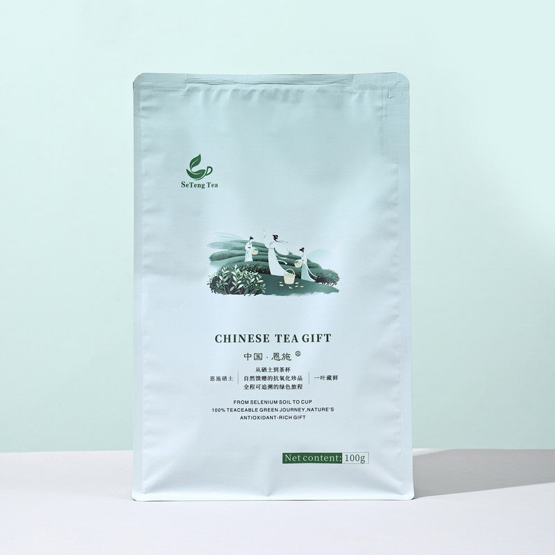 SeTeng Tea 100g bag of Enshi Vine Tea, a naturally antioxidant-rich and caffeine-free herbal infusion.