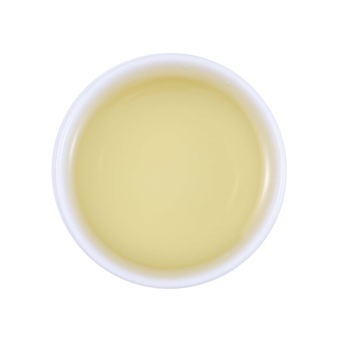 Xianfeng White Tea also known as Anji White Tea showing a clear pale yellow tea liquor with a fresh and delicate green tea infusion from Hubei, China