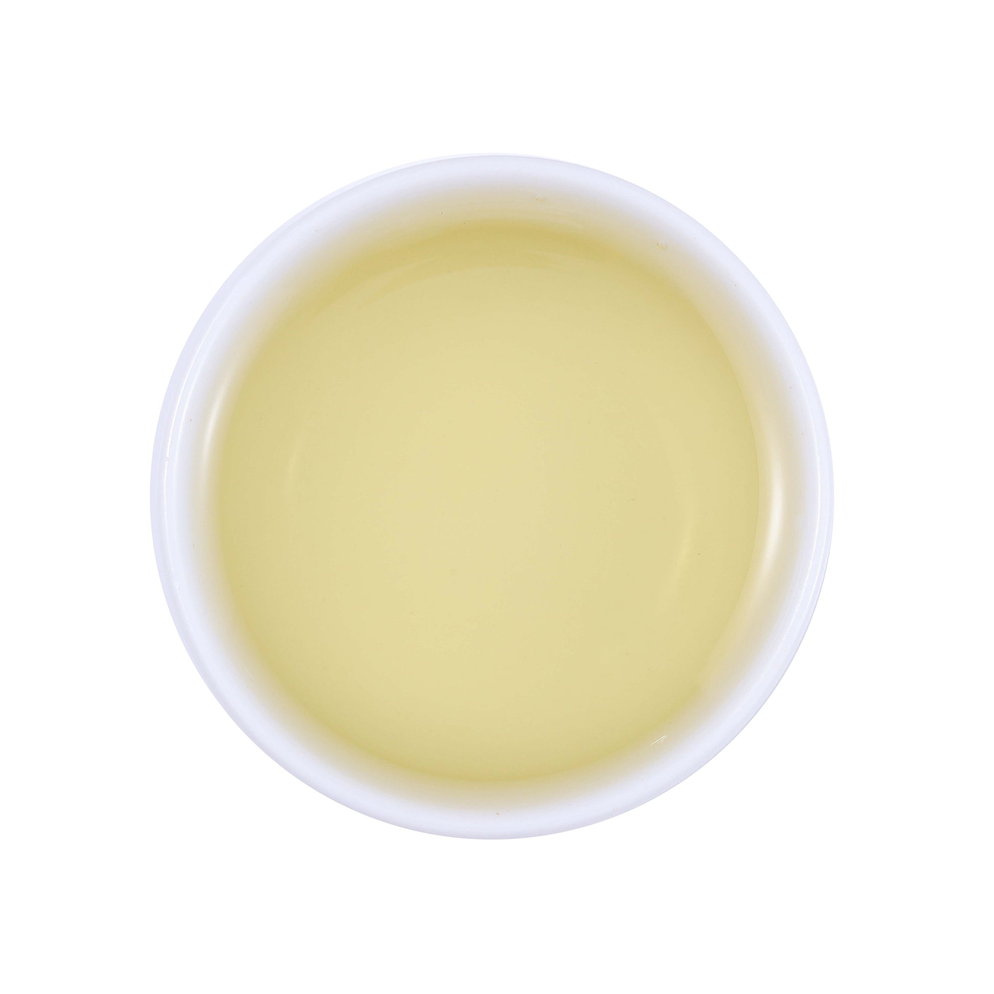 Xianfeng White Tea also known as Anji White Tea showing a clear pale yellow tea liquor with a fresh and delicate green tea infusion from Hubei, China